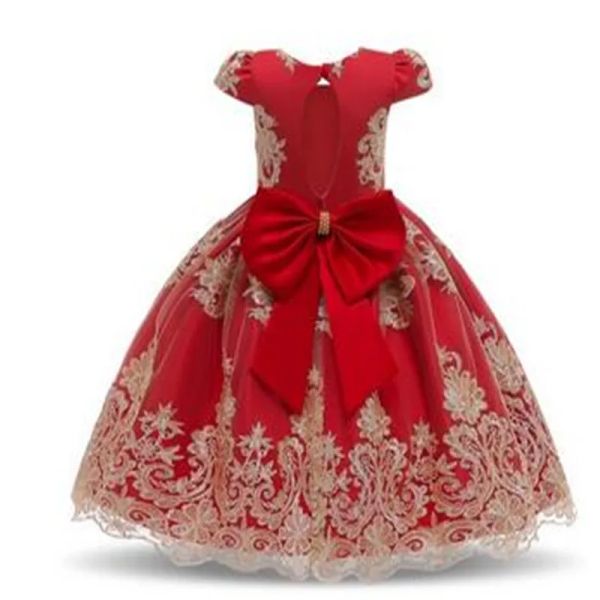 Vestido Vestido de Navidad para niñas pequeñas 3 6 9 12 18 24 meses Vestido de princesa de encaje para recién nacidos Fiesta de cumpleaños de 1 año Disfraz de Año Nuevo