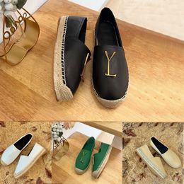 Robe Designer Fisherman Shoes Womens Formel Leather Lettre plate-forme Fashion Metal Woman Flat Boat Shoe Lady Trample Lazy Loafers grande taille 34-42 avec boîte