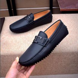 Jurk rijschoenen Luxe New tod Heren Loafers Echt leer Slip op platte hak Bruiloft Business