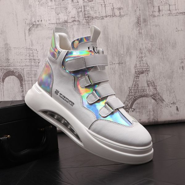 Habiller Fashion Italie Party Shoes Designers High-Top Wedding Vulcanize Casual Sneakers non glisser Toe Round Bottom Business Bothing Boths Y135 449 325 4