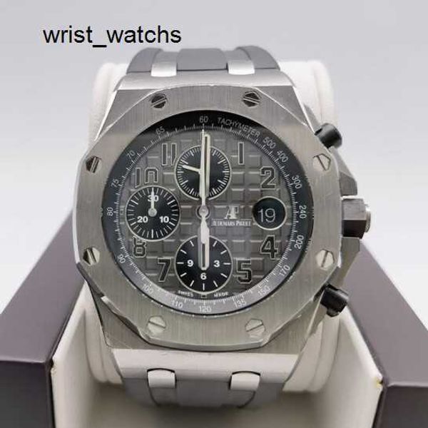 Vestido Mujer Reloj AP Royal Oak Offshore Series Reloj para hombre 42 mm de diámetro Acero de precisión Oro rosa de 18 quilates Reloj informal para hombre 26470IO.OO.A006CA.01 Titanio Mechincal