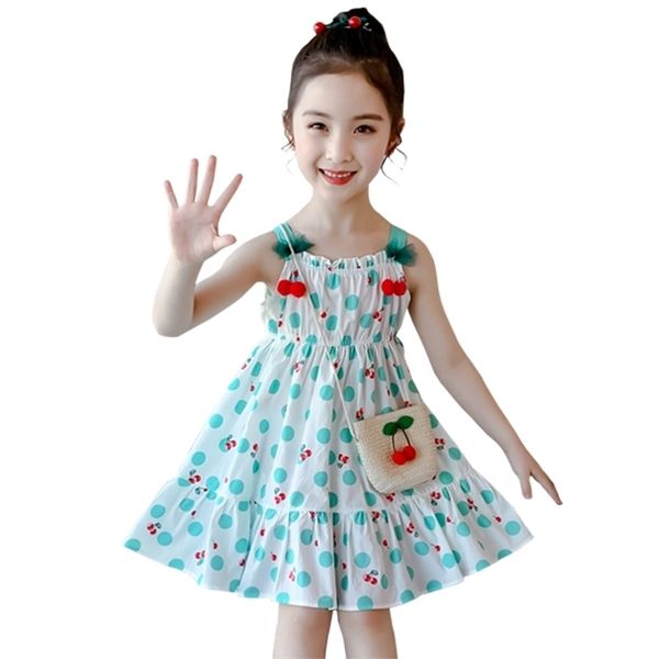 Robe pour filles Cherry Pattern Girl Appliques Party Childre