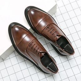 Habillage en cuir oxford 838 Business Fashion Lace Wedding Up Office Men's Casual Shoes Formal 38-46 231208 33