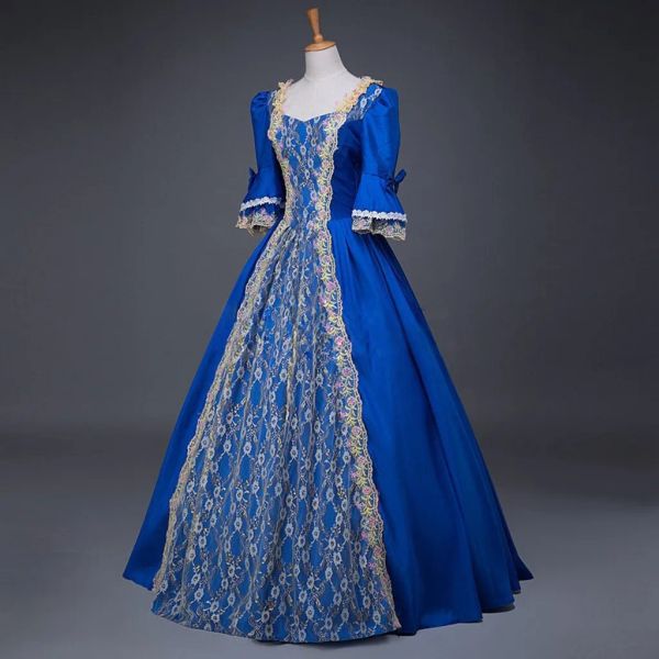 Vestido Medieval victoriano, disfraces de Cosplay para mujer, Vestido de baile de fiesta de Carnaval de palacio, Vestido de princesa para mujer