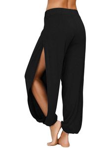 Jurk Merry Pretty Plus Size Dames Zomer Causale Strandbroek Losse Dans Wijde Pijpen Broek Elastische Taille Open Zijde Hoge Splitbroek