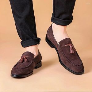 Jurk Mocassin Loafers Heren Suede Koe 429 Schoenen Leer Kantoor Zakelijk Bruiloft Heren 848