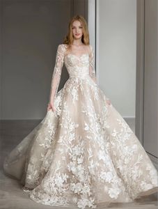 Habiller le nouveau mariage une ligne pour la mariée princesse chérie avec des manches complètes détachables sur mesure de tailles de vestidos de novias