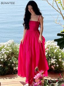 Robe robe rose femme au sol