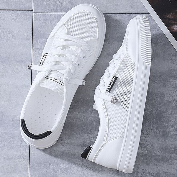 Zapato de vestir Zapatos casuales Malla transpirable Blanco Verano Liso Deportes Vulcanizados 230829