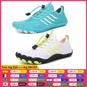 Chaussures habillées 1 paire de chaussures d'eau pour femmes hommes chaussures de plage pieds nus chaussure de Sport respirante séchage rapide rivière mer Aqua baskets baskets de plage souples 230826