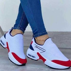 Chaussures habillées 2022 nouvelles femmes sandales plate-forme couleur unie chaussures plates dames décontracté respirant compensées marche baskets Zapatillas Mujer Y23