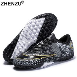 Chaussures habillées 2022 ZHENZU Taille 3045 Football professionnel Hommes Enfants Garçons Baskets Bottes de football originales TF Crampons Futsal 221125