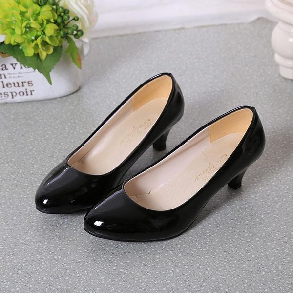 Robe chaussures 2023 femmes pompes nues bouche peu profonde femmes dames dames talon bas femme automne mode bureau travail fête de mariage