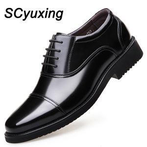 Dress Shoes 2023 Man Split Leather Rubber Sole Maat 48 Business Office Male Lether 230407