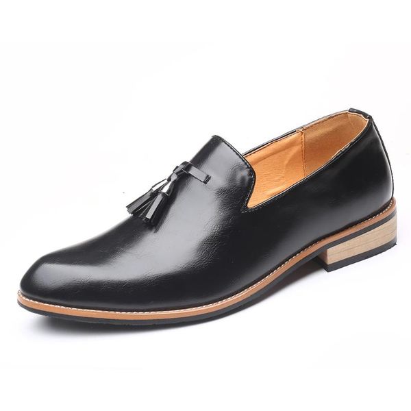 Robe chaussures 2023 hommes mariage angleterre cuir noir élégant affaires classique moderne formel Oxford Wingtip