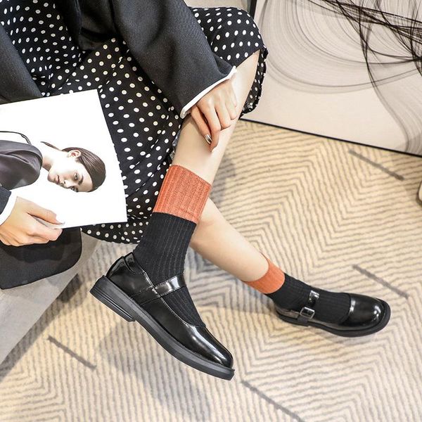 Chaussures habillées 2023 étudiants style coréen polyvalent collège noir Mary Jane femme automne petit cuir lykj-yzl