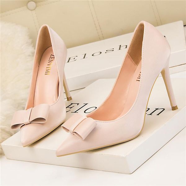 Zapatos de vestir 2023 Mujer Fetiche 10 cm Tacones altos Scarpins Lady Purple Nude Pink Escarpins Talons Stiletto Wedding Cute Party Pumps