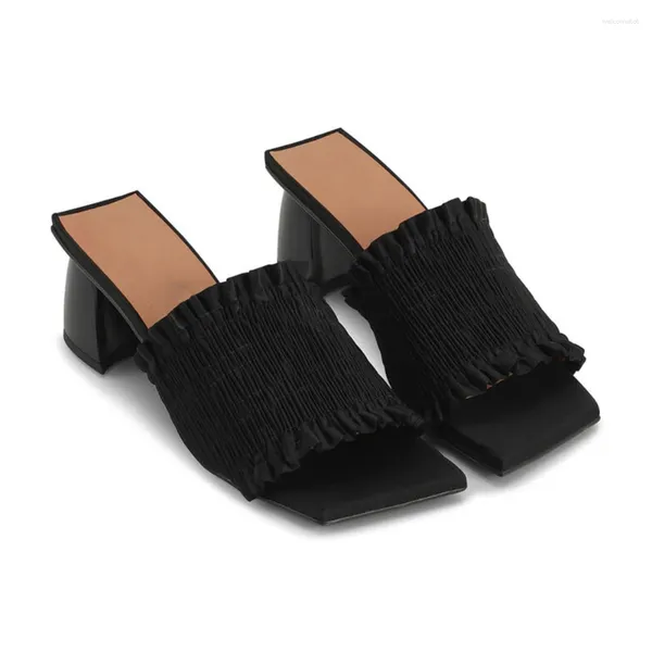 Robe chaussures 2024 marque sandales à bout pointu pour femmes sexy talons hauts confortables bureau dame femme concise