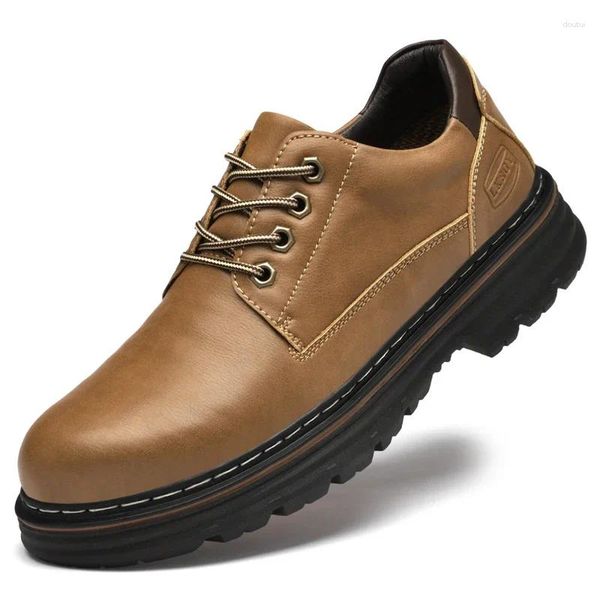 Zapatos de vestir 2024 Herramienta de cuero de vaca genuina para hombres Trabajo hecho a mano Marcas de lujo de moda Tamaño de alta calidad 45