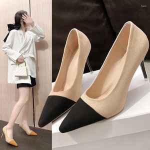 Chaussures habillées 2024 Sexy dames hauts High Talons Fashion pointu à orteil Lacet Up For Women Office Sandals Comfort Pumps Médinage Party