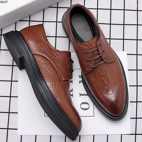 Zapatos de vestir 2024 hombres negros traje fiesta hombres italiano cuero zapatos hombre formal oficina sapatos social masculino