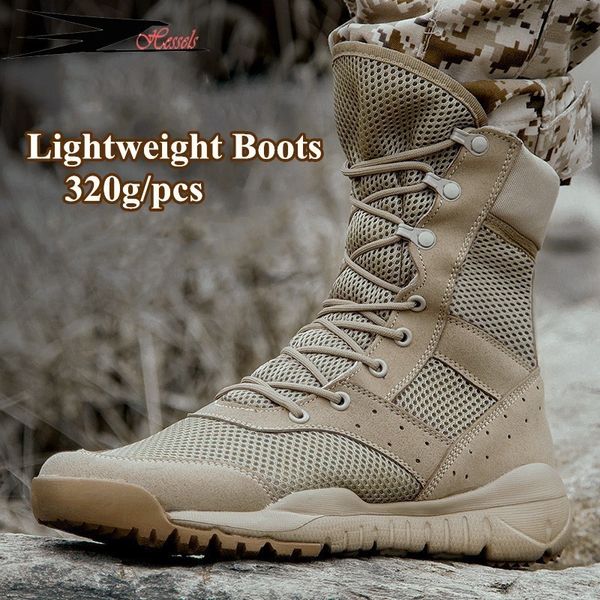 Chaussures habillées 35 48 Taille Hommes Femmes Ultrallight Chaussures d'escalade en plein air Formation tactique Armée Bottes Été Respirant Mesh Randonnée Desert Boot 230729