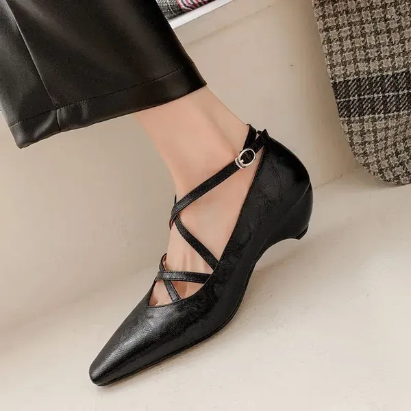 Chaussures habillées 9 ans boutique en cuir véritable femmes talons confortables mode fête mariage talon haut