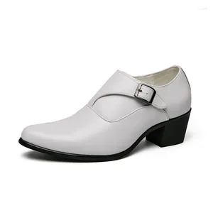 Jurk schoenen aankomst heren Oxford formele klassieke handgemaakte lift schoenen Italiaanse hoge hak bruiloft C1179
