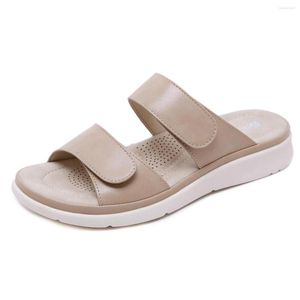 Dress Shoes Llegada Mujeres Playa Slipper Heel Bottom Soft Bottom One Cloud Style