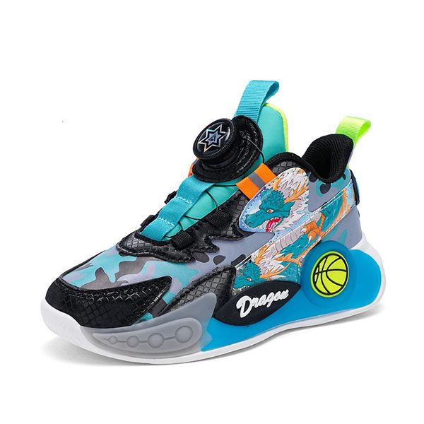 Chaussures habillées Automne chaussures de basket-ball pour enfants confortables baskets en cuir haut enfants chaussures de sport décontractées pour garçons formateurs 231009