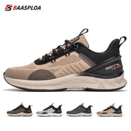 Kleding Schoenen Baasploa Mannen Mode Sneakers Ademend Casual Running AntiSlip Schokabsorberend Gebreid Wandelen 230829