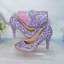 Jurk schoenen baoyafang bruids vrouwen bruiloft en tassen bruid hoge hakken platform multi dames party portemonnee dag klauwen