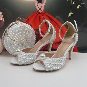 Chaussures habillées baoyafang perles blanches perle femme mariée épouse