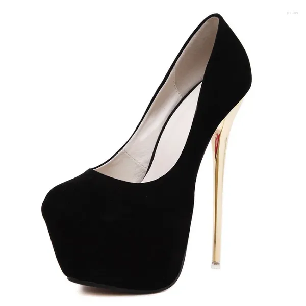 Chaussures habillées grande taille 41 42 43 44 45 pompes sexy mariage femmes fétiche concis femme talon haut strip-teaseuse troupeau 16 cm escarpins