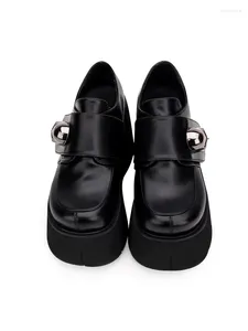 Zapatos de vestir Negro Gótico Lolita Super Alto Tacón 10 cm Cráneo Punk Estilo Harajuku Plataforma Mujer Moda