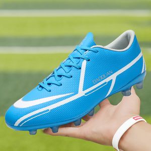Chaussures habillées Childre Blue Football Tffg Laceup Men Soccer Soccer Trainage Unisexe Nonslip Plus taille 3247 230804