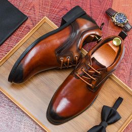 Chaussures habillées BONA 2022 Designers Oxford formel hommes noir marron à lacets bureau affaires en cuir véritable chaussure Mansculino