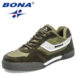 Zapatos de vestir Bona Diseñadores Hombre Plataforma Zapatillas de deporte casuales Clásicos Skateboarding Hombres Alta calidad Antiskid Walking Sport 231025