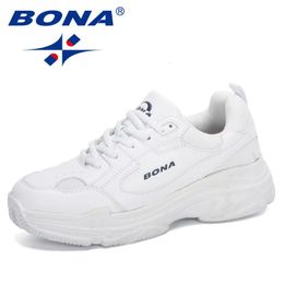 Chaussures habillées BONA Designers baskets blanches femmes chaussures plates vulcaniser chaussures femme décontracté Zapatillas Mujer taille européenne plate-forme 231006