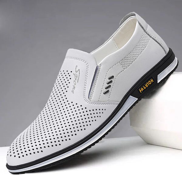 Zapatos de vestir Marca Moda Hombres Mocasines Cuero Casual Alta Calidad Mocasines Adultos Conducción Calzado Masculino Unisex 230201