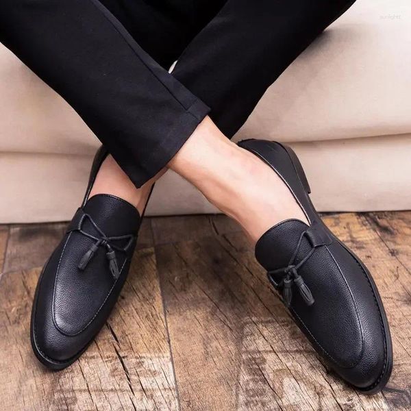 Zapatos de vestir Transpirable Brogue Cuero Ropa formal para hombres Negocios Alto sentido Altura Plantilla de aumento Traje casual Mié