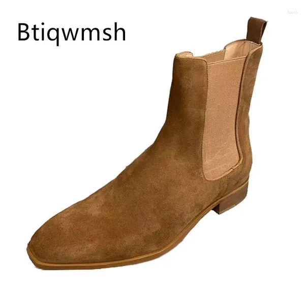 Chaussures habillées Boots de cheville marron homme