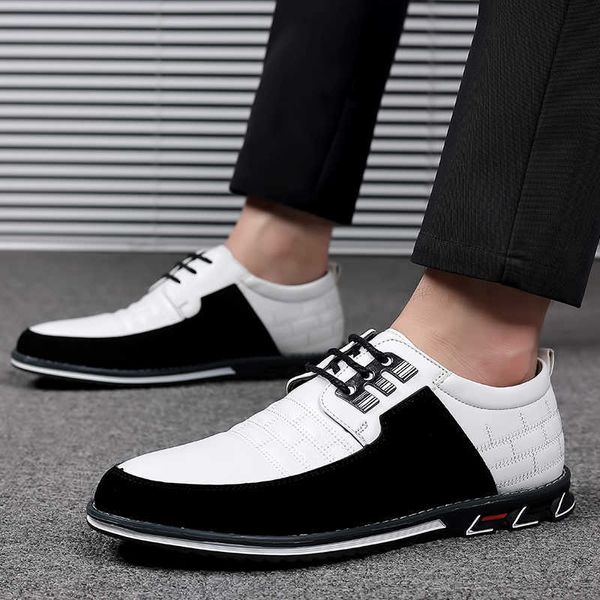 Zapatos de vestir Zapatos de vestir casuales de negocios Zapatos de cuero de tendencia para hombres con cordones Fiesta formal Zapatos de hombre Comfortalbe Allmatch Wedding Oxfords R230227