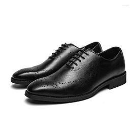 Chaussures habillées sculptées demi-brogue Oxfords pour hommes affaires décontracté fête quotidienne rétro chaussure à lacets automne printemps été