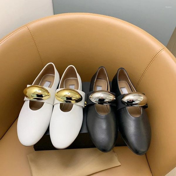 Zapatos de vestir diseñadora casual dama mujer negra de cuero genuino dedo redondo Maryjane para fiestas de novia boda cómoda