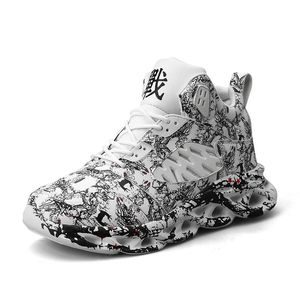 Kleding Schoenen Casual Dikke Bodem Graffiti Heren Sport Antislip Waterdichte Mannelijke Sneakers Outdoor Wandelen Jogging Atletische 231130