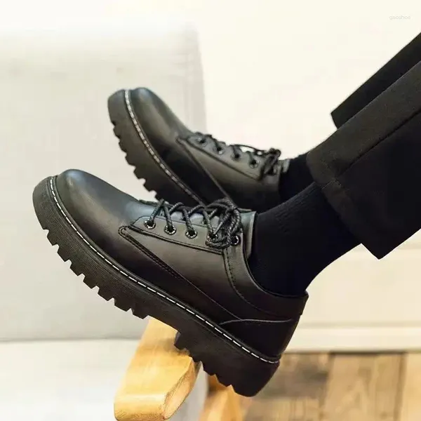 Zapatos de Vestir Chef Hombres Antideslizante Impermeable Cocina Negro Trabajo Ocio Cuero Negocio Zapato pequeño