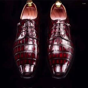 Chaussures habillées Chue Hommes Crocodile Manuel Brosse Couleur Business Male Formalsneaker