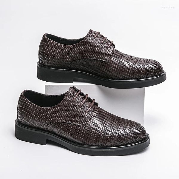 Chaussures habillées marque classique hommes en cuir véritable à lacets costume bureau affaires déplacements loisirs livraison gratuite