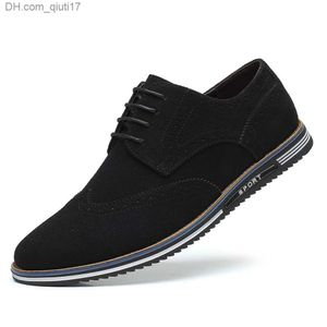 Zapatos de vestir Classic Brothers Zapatos de cuero de gamuza esmerilado para hombres Zapatos deportivos casuales de invierno para hombres Zapatos de hombre indefinidos Tallas grandes Z230809